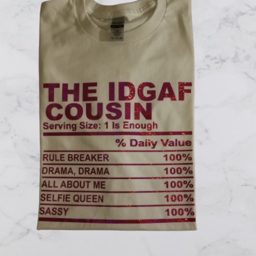 Customized idgaf tshirt